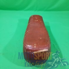 sella in pelle moto epoca colore marrone - immagine 8