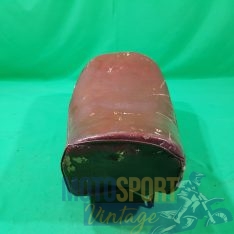 sella in pelle moto epoca colore marrone - immagine 6