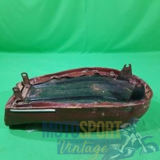 sella in pelle moto epoca colore marrone - immagine 3