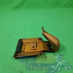 porta targa con supporto fanale in metallo epoca - immagine 3