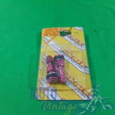 valvole per pneumatici in alluminio anodizzato rosso - immagine 1